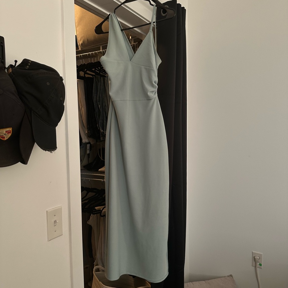 Abercrombie Blue/mint Midi Dress - Picture 3 of 5